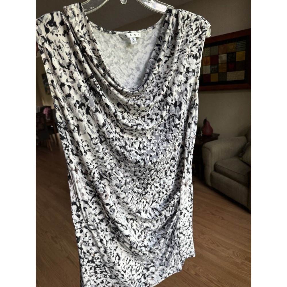 CAbi Blouse Lana Drape Neck Sleeveless Women's Size Small Style 734